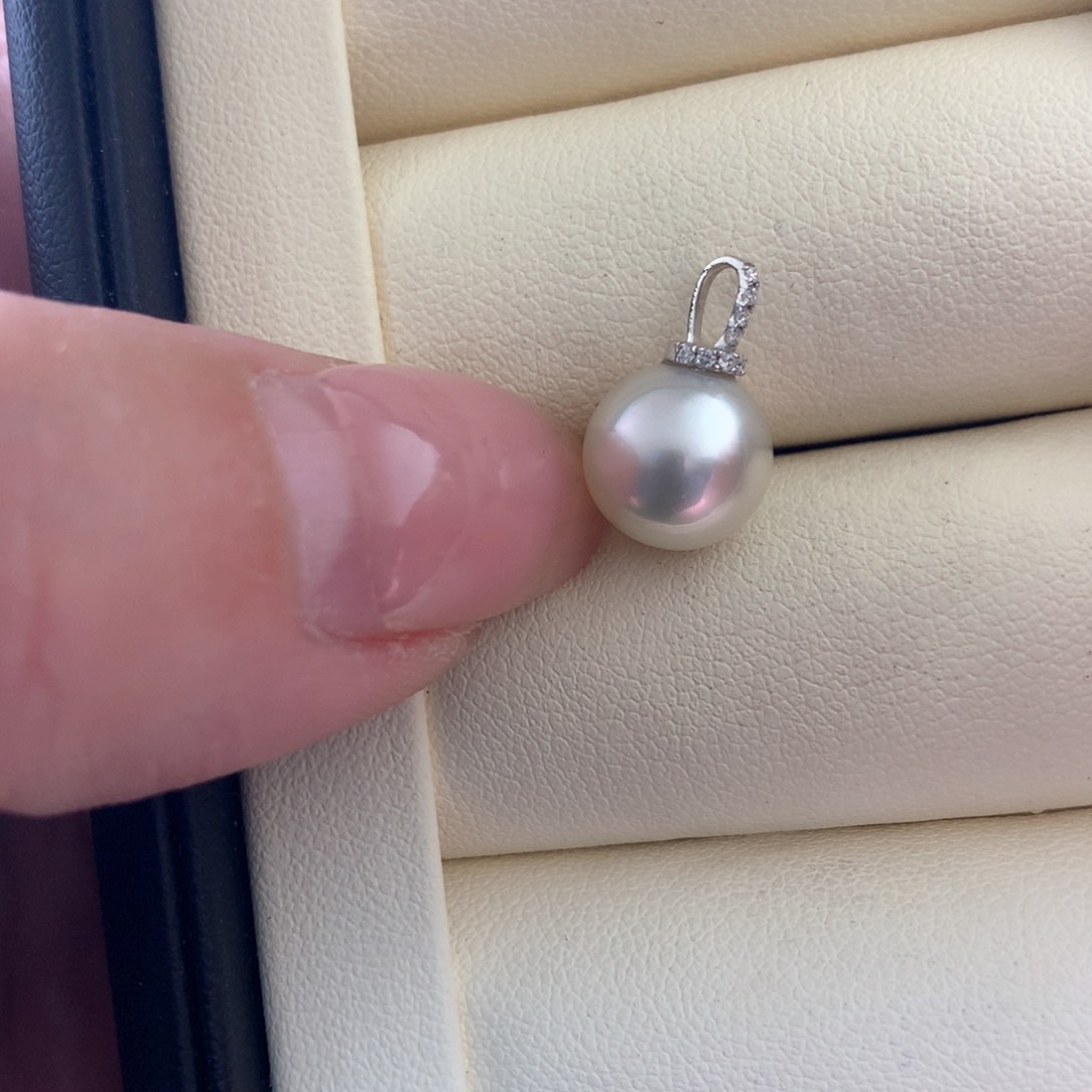 海水珍珠18K金镶嵌颈饰