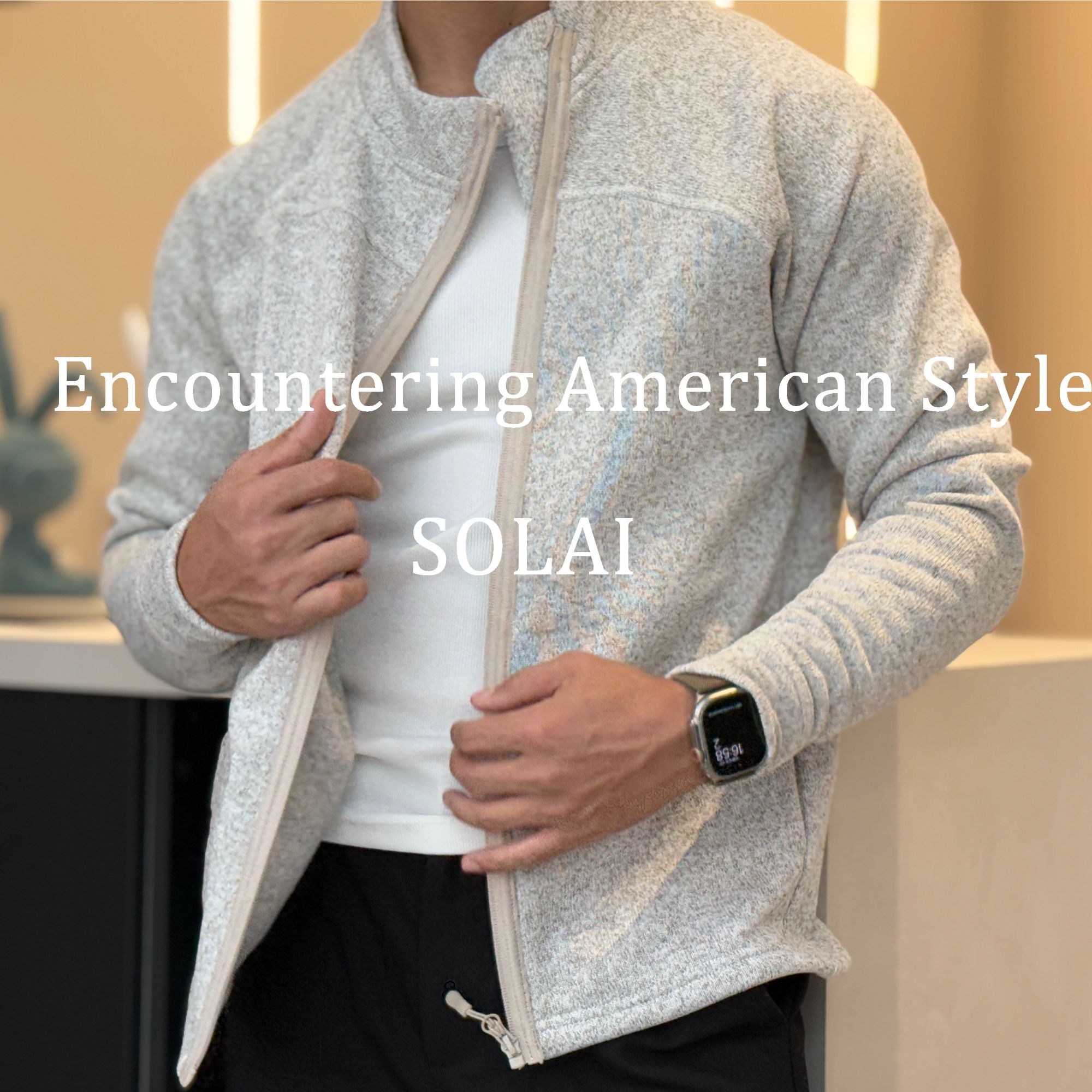 新款蓄热抓绒衣保暖秋冬季立领户外运动休闲长袖男士加绒加厚外套