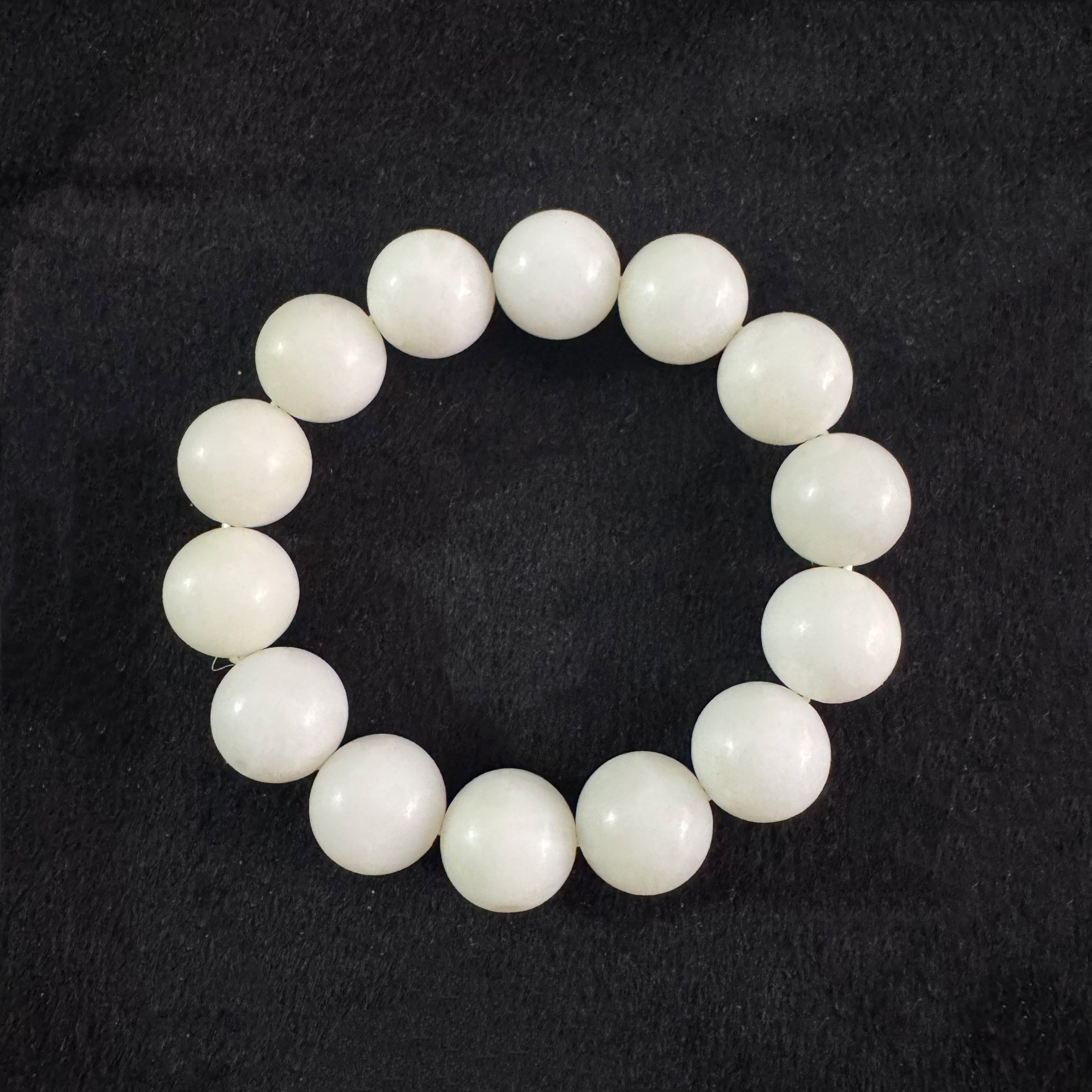 《抖音官方基地质检发货加证书》天然和田白玉手链 Q3