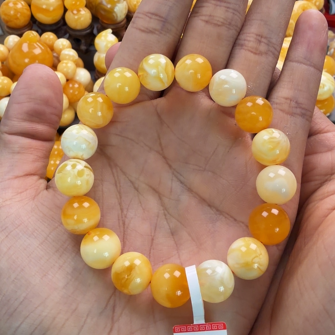 琥珀未镶嵌珠宝奇石12mm