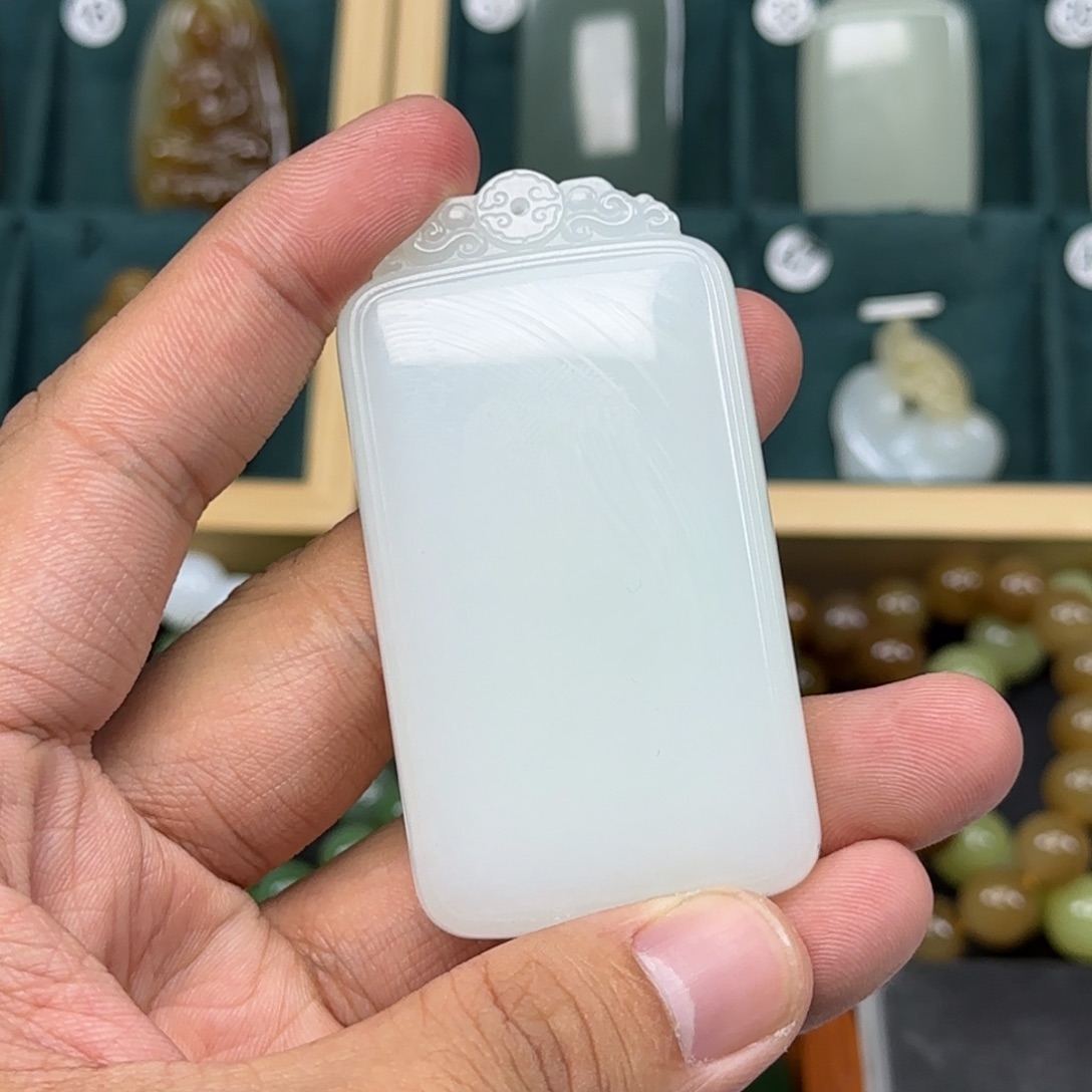 和田玉未镶嵌挂件