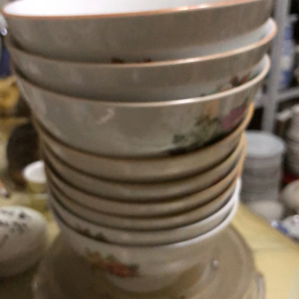小红花碗十个完好不退