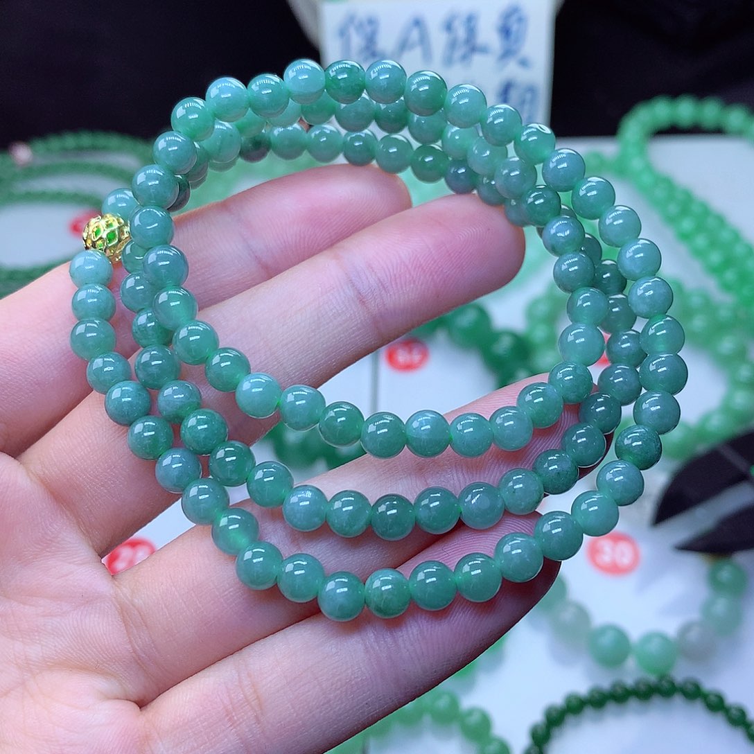 翡翠毛衣链未镶嵌