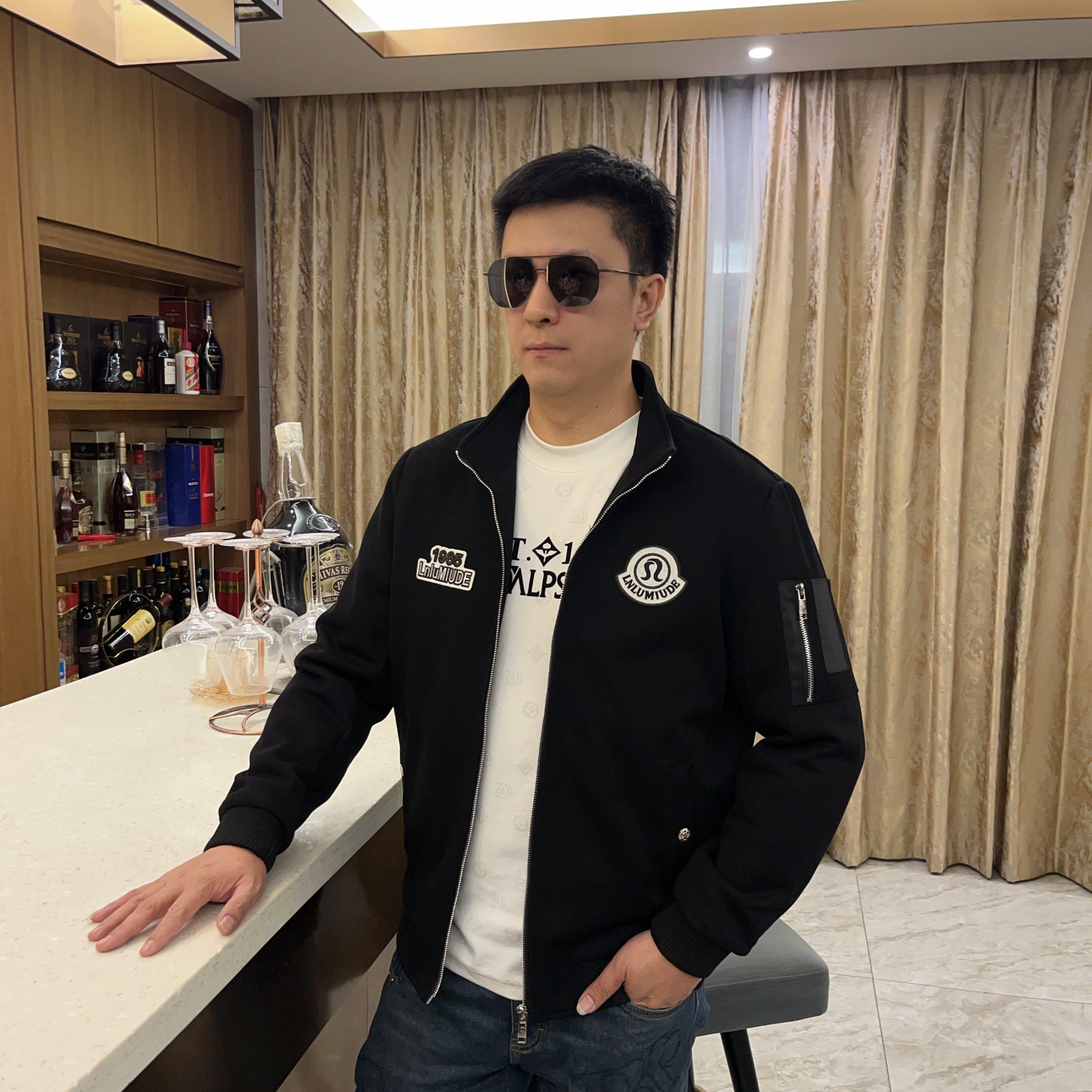 【夹棉】2025秋冬男士新款潮流外套轻奢欧货时尚休闲百搭夹克82638
