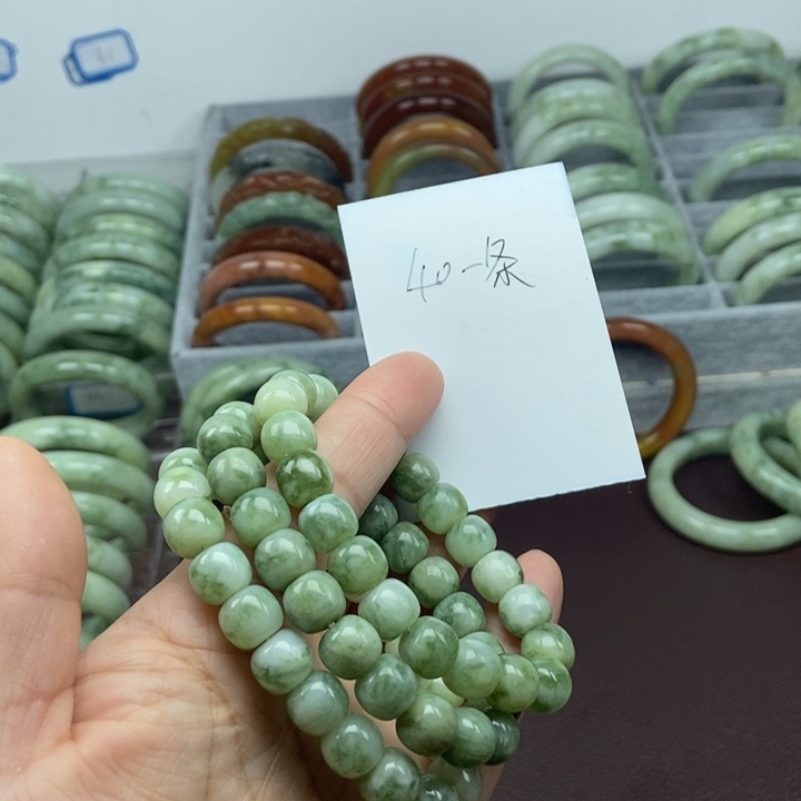 蛇纹石玉手链未镶嵌