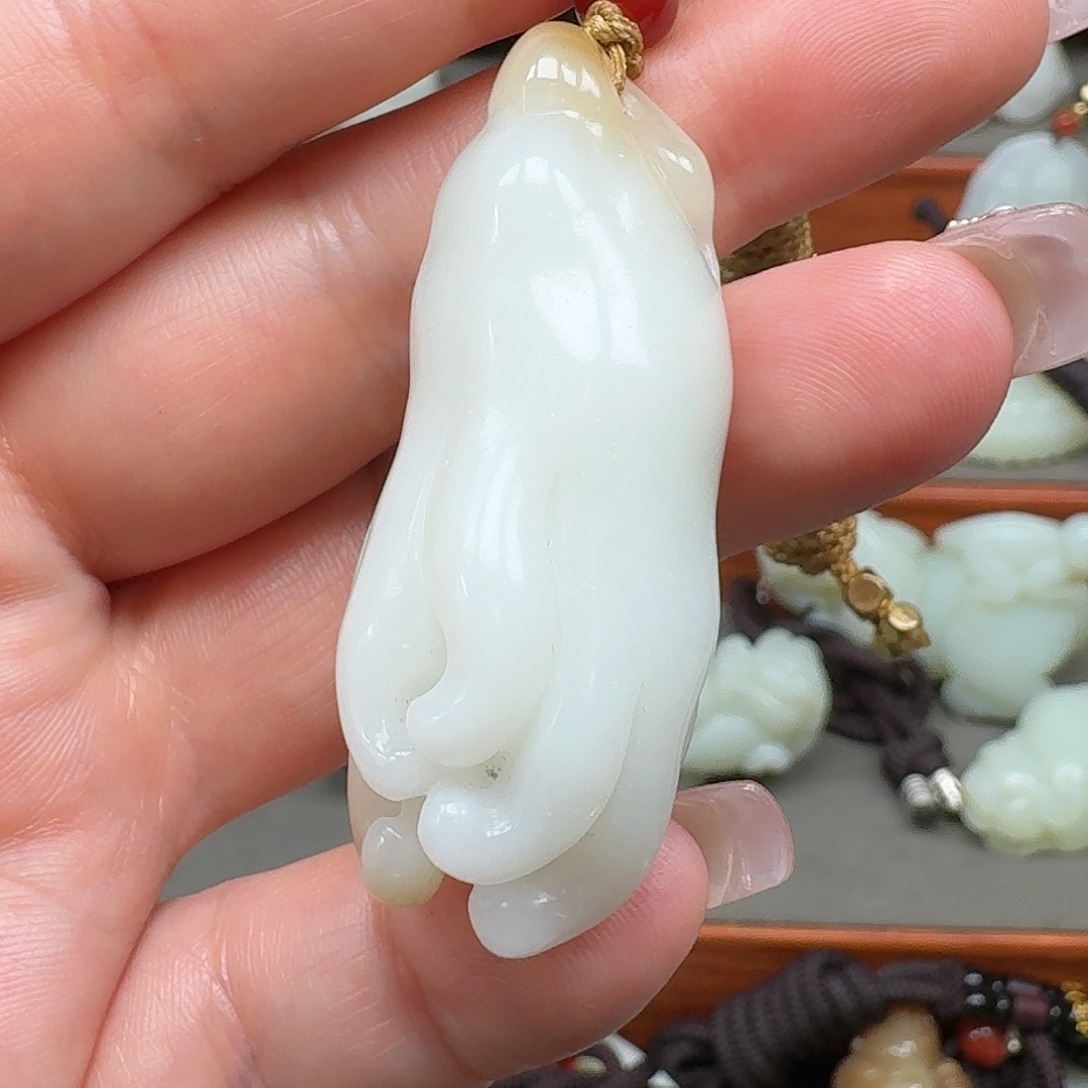 -***-和田玉未镶嵌挂件