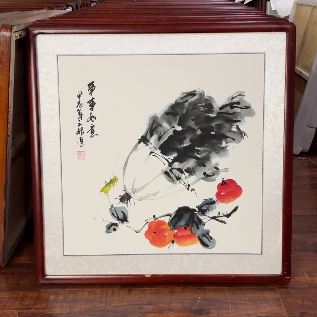 国画带框尺寸63*63厘米