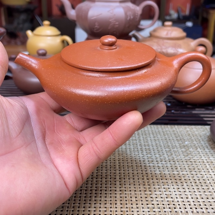 紫砂茶壶微瑕虚扁壶手工不退不换