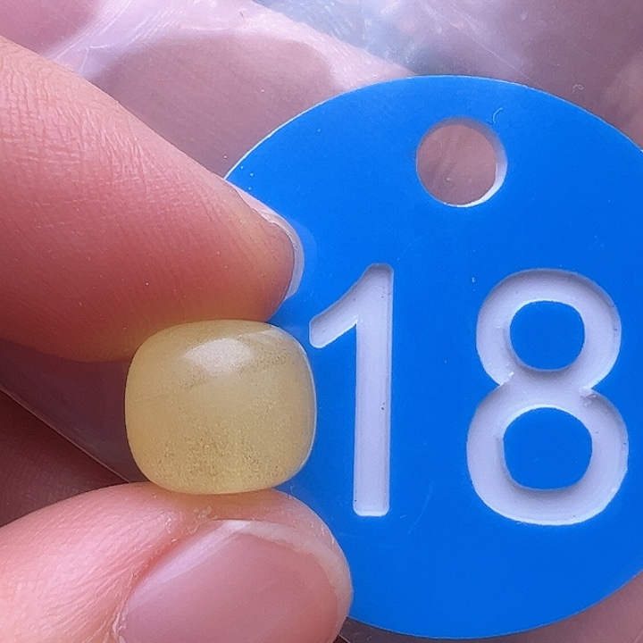 蜜蜡裸石未镶嵌10m m