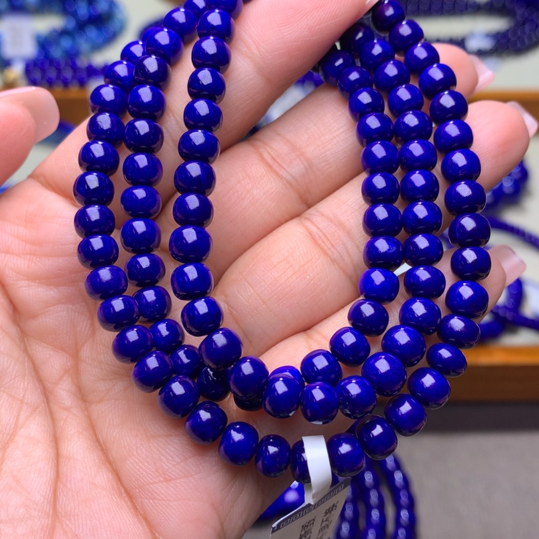 青金石手链未镶嵌6.3m