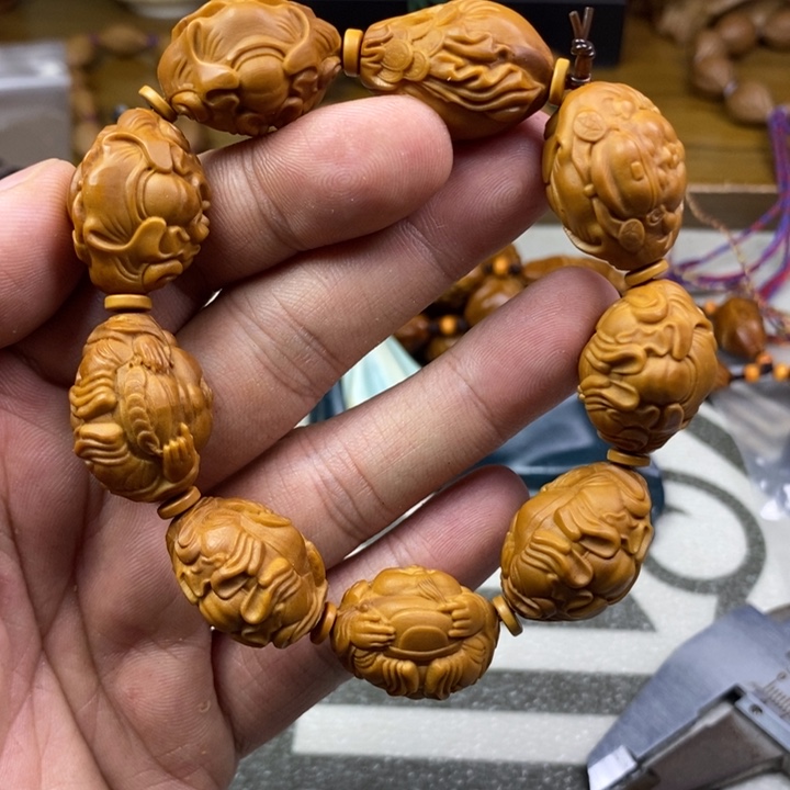 橄榄核手串/手链橄榄核雕工艺手串