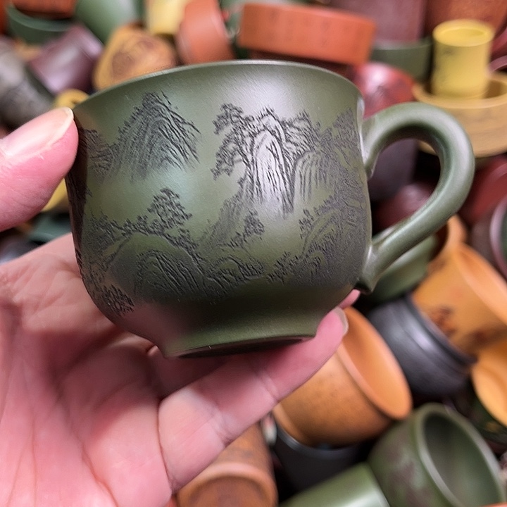 紫砂茶杯全手工紫砂主人杯