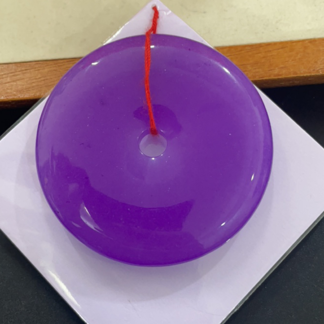   281  紫平安扣吊坠