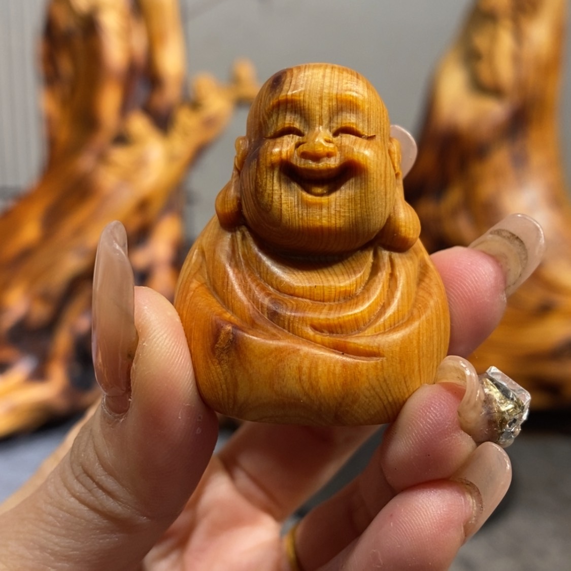 【闪购商品】柏木（崖柏）根雕木雕工艺品摆件创意，满十送一手把件