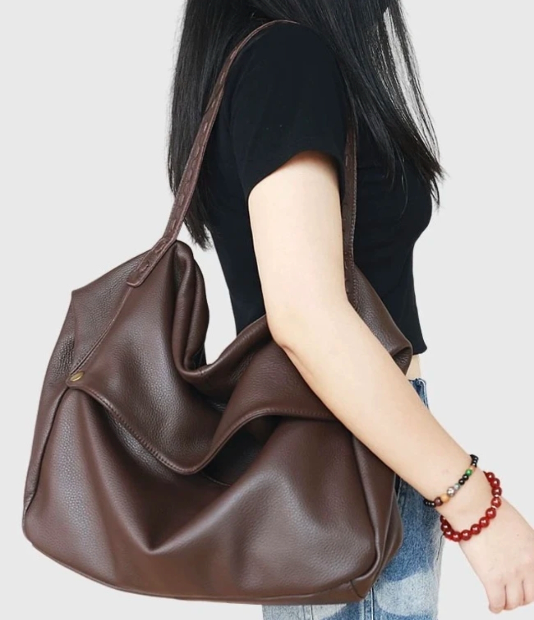 编码451——500按编码下单腋下法棍包小众肩包夏季牛皮