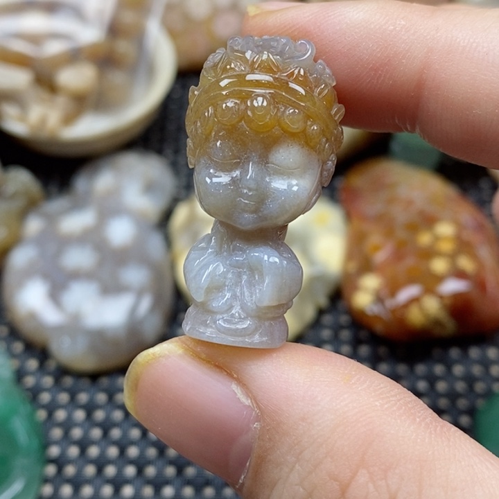 硅化珊瑚（珊瑚玉）颈饰未镶嵌