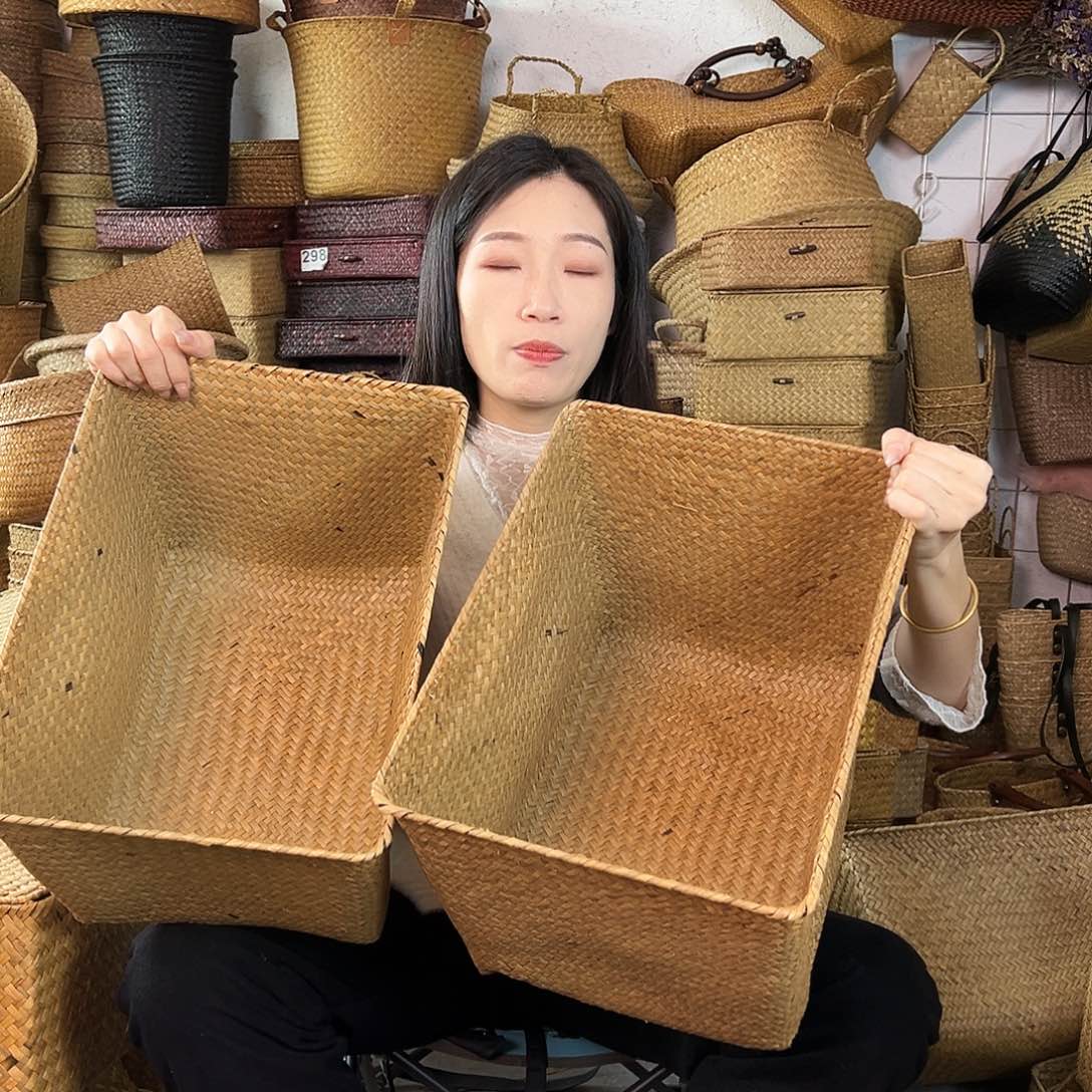 草编草编包/草编收纳盒微瑕疵