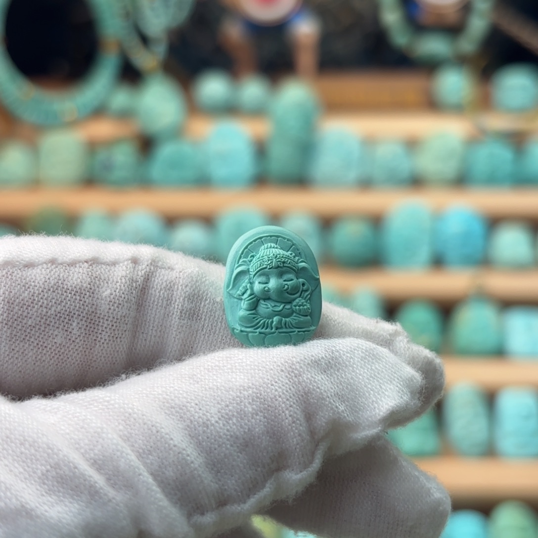 人***醒绿松石未镶嵌配饰