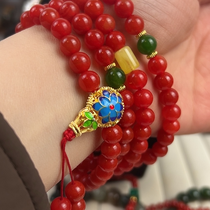 玛瑙/玉髓颈饰合金