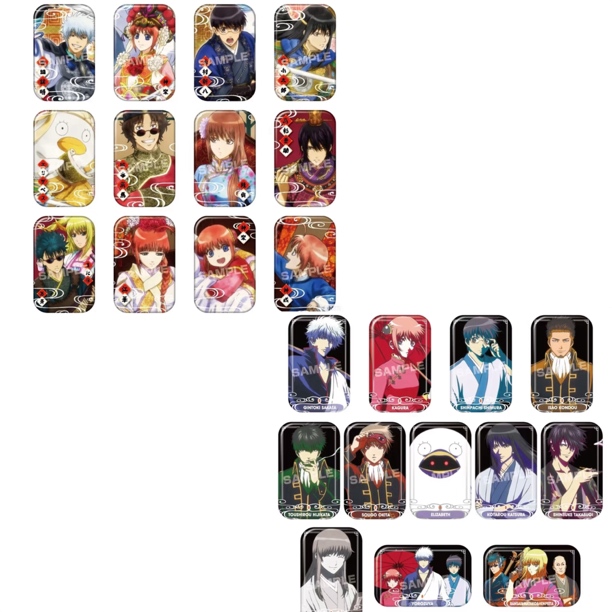 （盲盒代拆）银魂IAGF圆角方吧唧徽章 盲盒