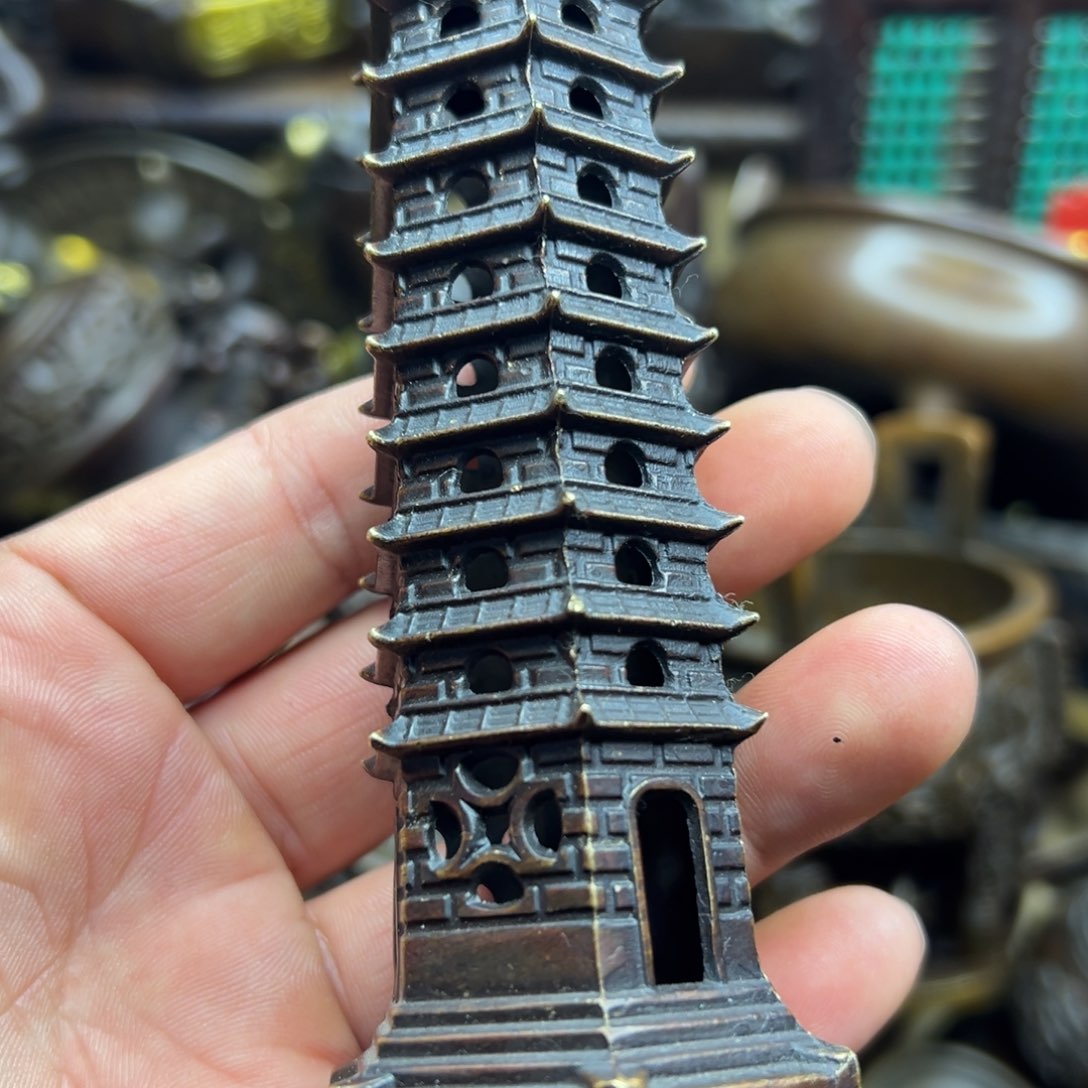 铜摆件欢迎欢迎你