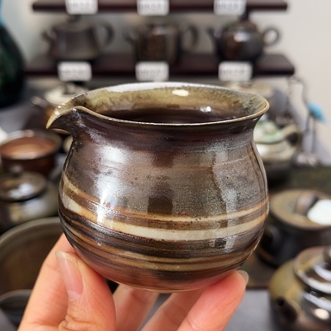 随***.茶盏景德柴烧茶具-纯手工茶具