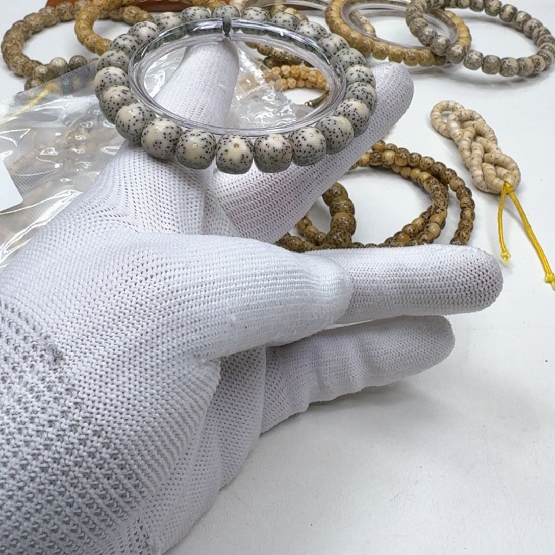 星月菩提手串28尊宠糯冰月留白10左右桶单圈