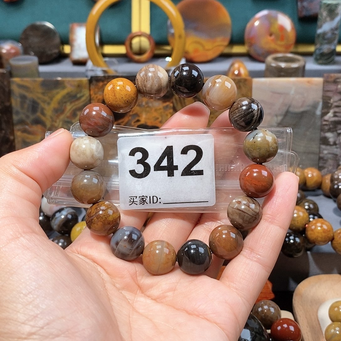 硅化玉天然北票硅化玉手串未镶嵌天然北票硅化玉手串