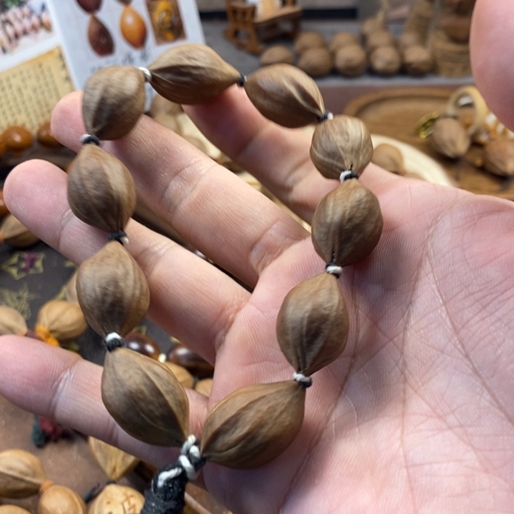 橄榄核手串/手链蟹*伙