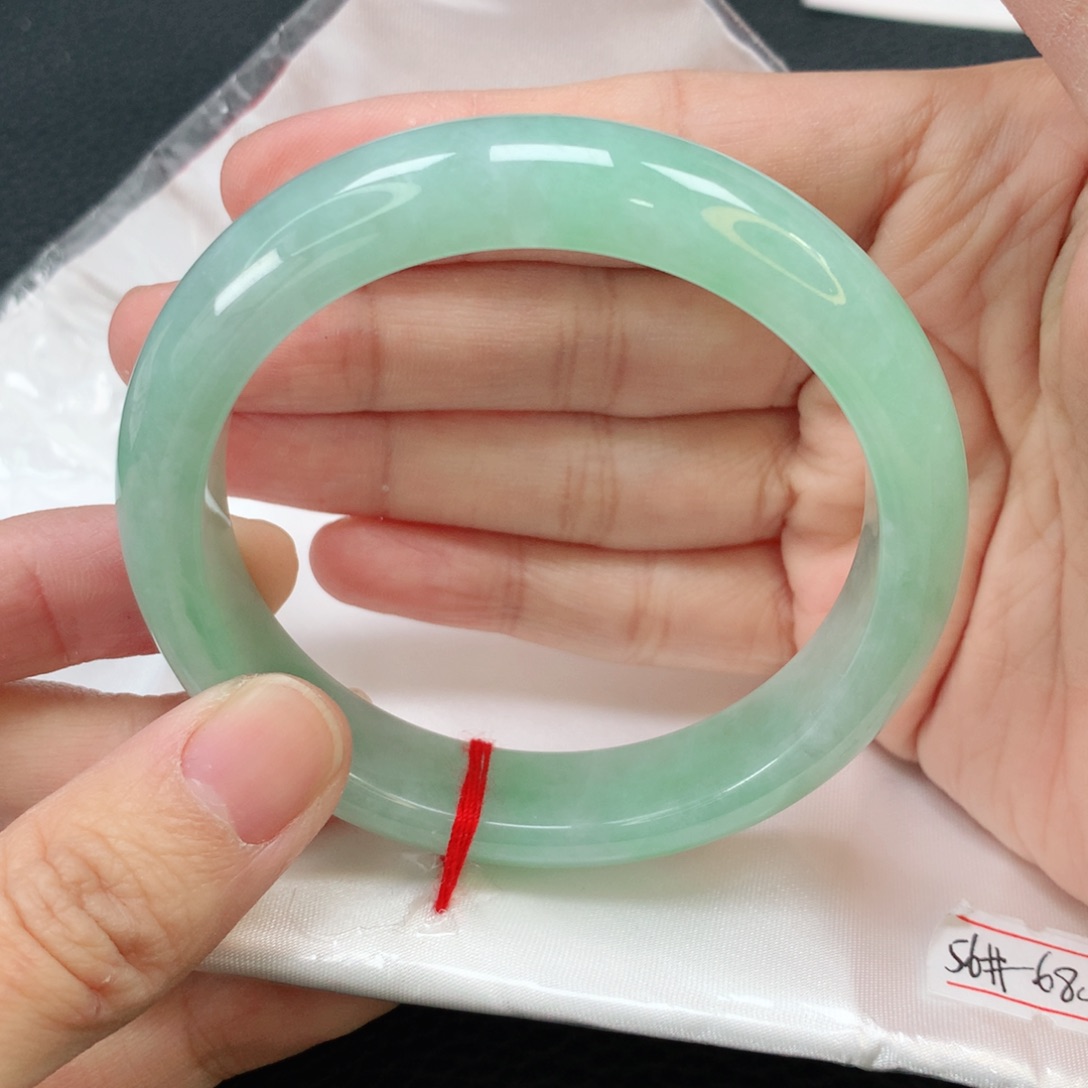 翡翠手镯未镶嵌缅甸56