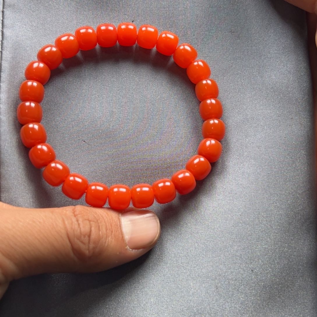 南红玛瑙手串未镶嵌