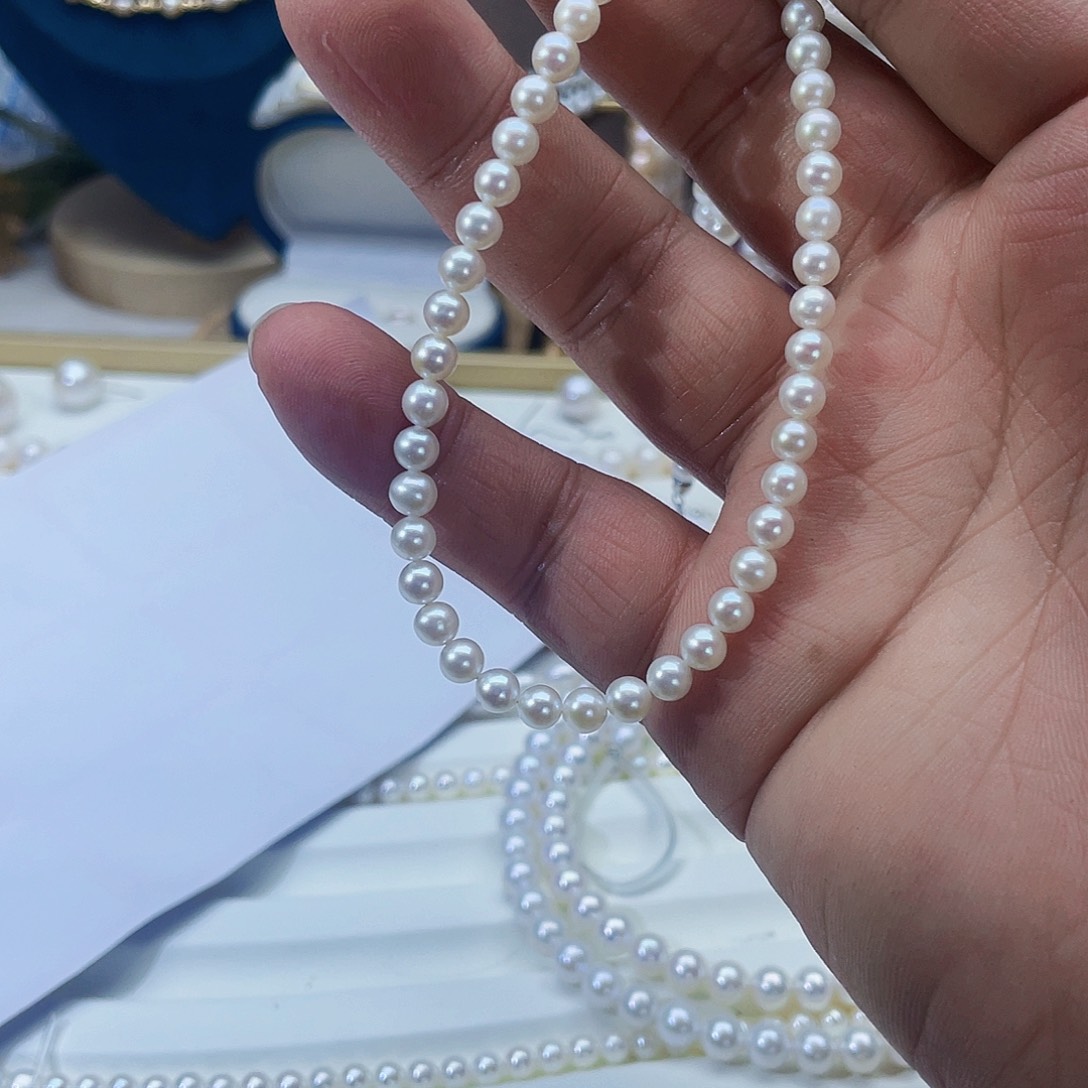 淡水珍珠手链银S925镶嵌