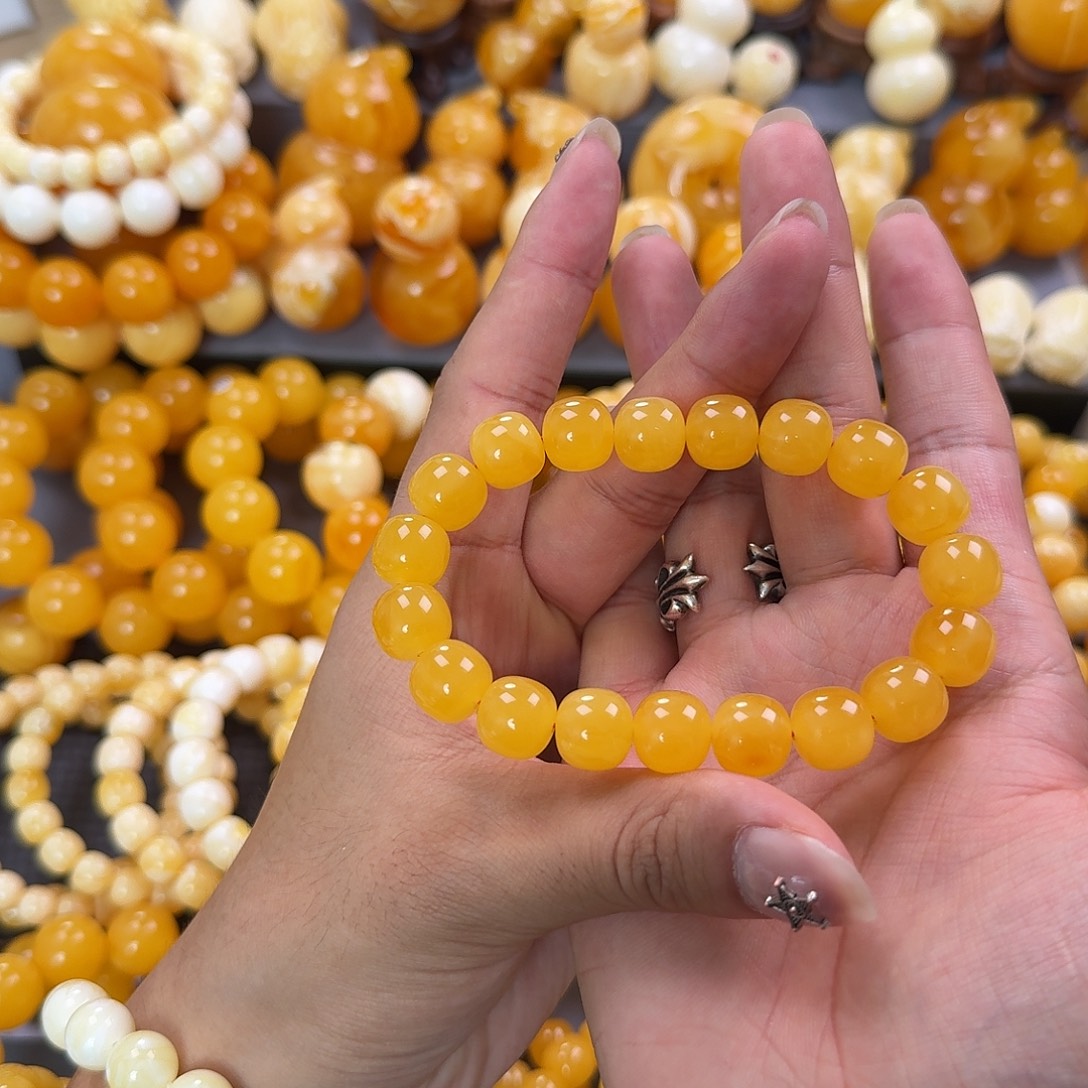 蜜蜡未镶嵌珠宝奇石同料12mm