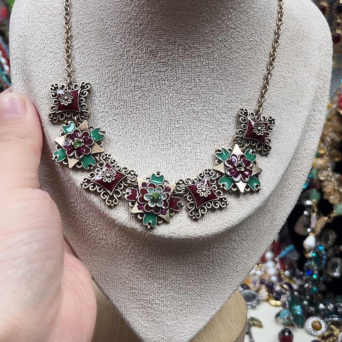 锌合金锌合金滴油复古项链