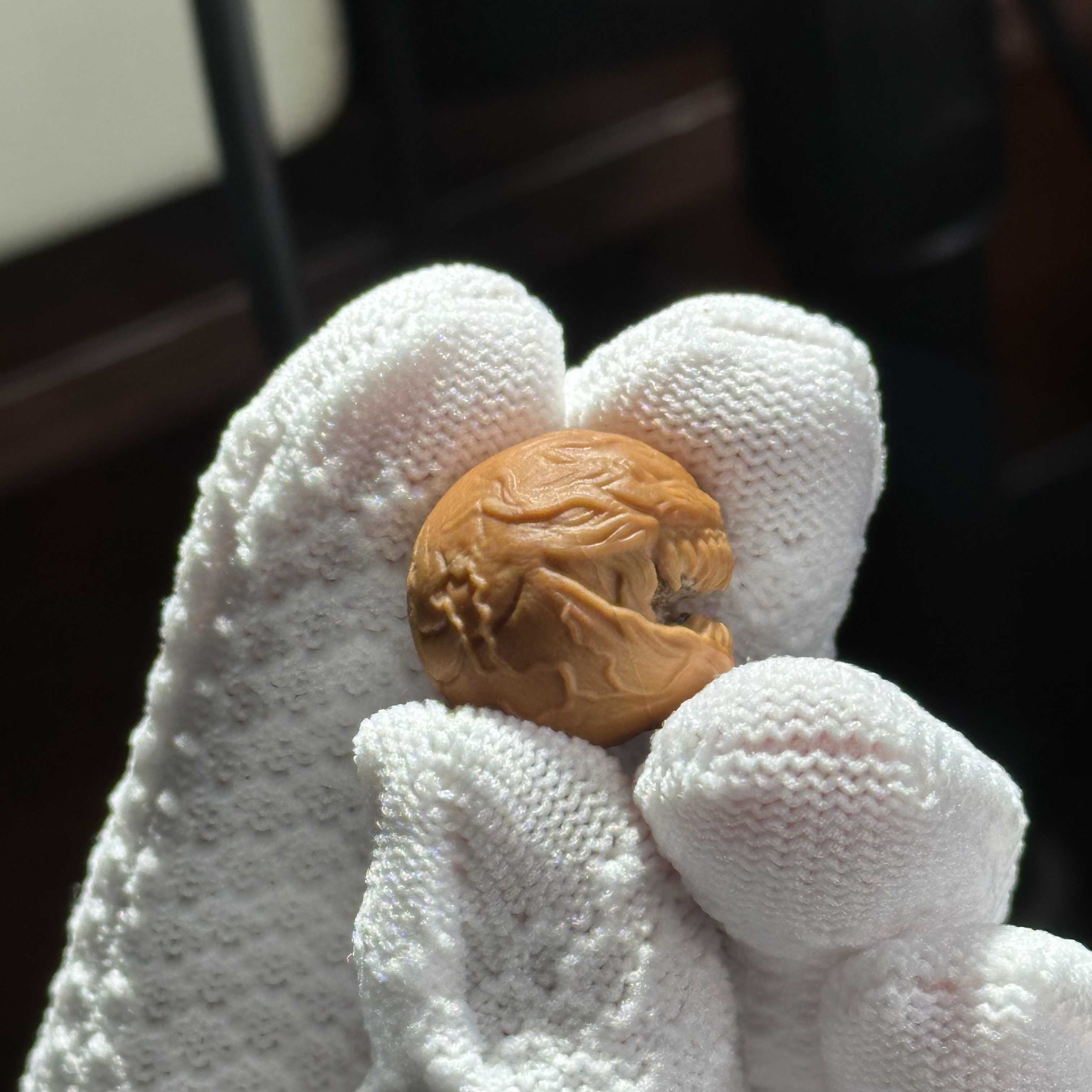 精工猴头核桃雕刻单颗全品毒液