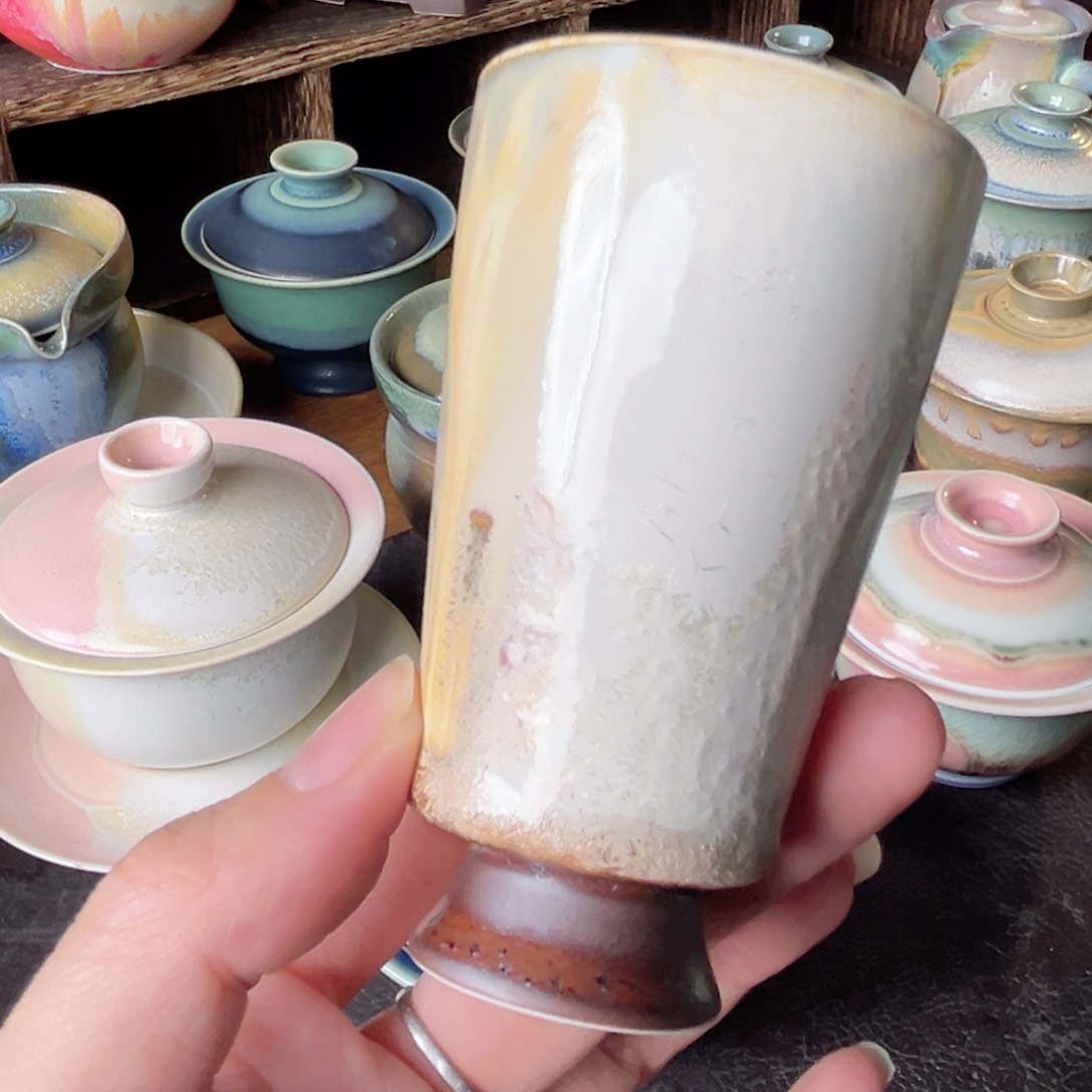 杯青現纯手工柴烧茶器