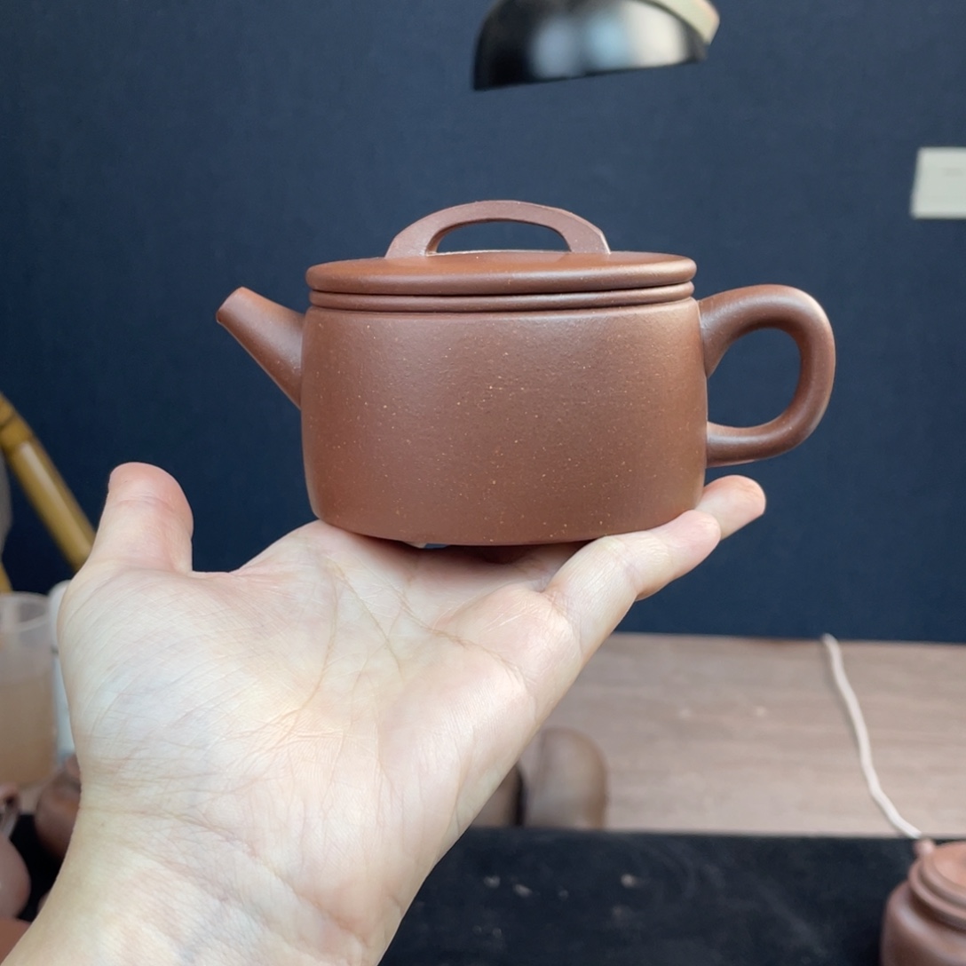 茶壶紫砂全手工底槽清汉瓦200cc
