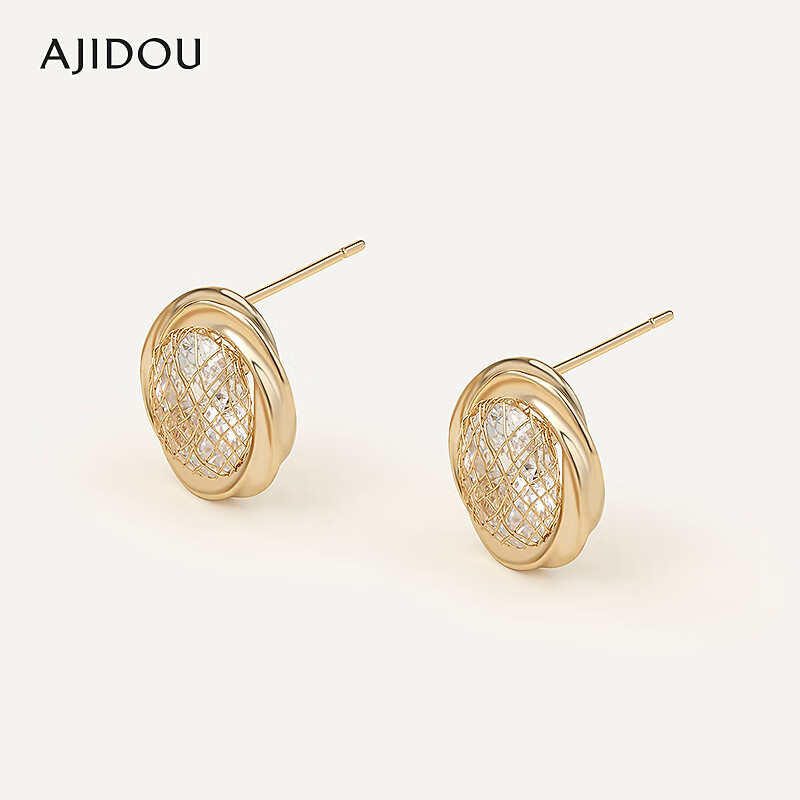 合金无非金属耳饰 .AJIDOU阿吉豆时尚潮流耳环
