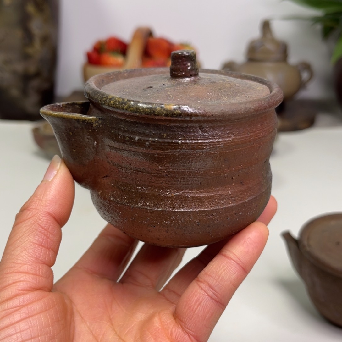 备前烧作品（分铜印款水台烧窑裂