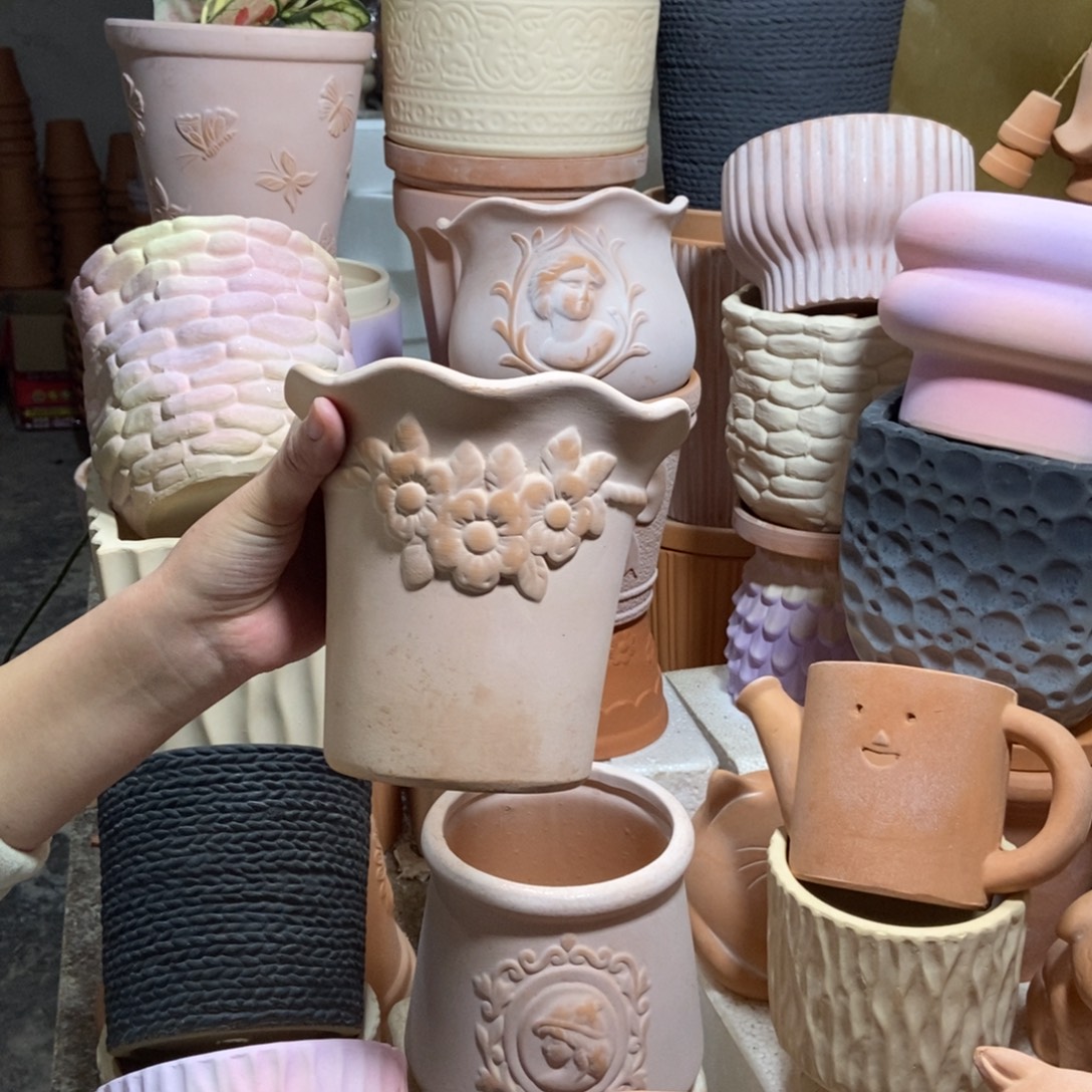 15×15雾化花边花束 粗陶1个