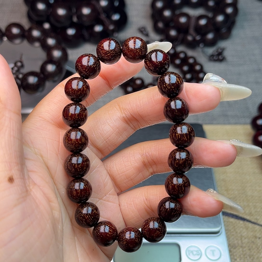 檀香紫檀（小叶紫檀）武**码1.0单圈 爆星