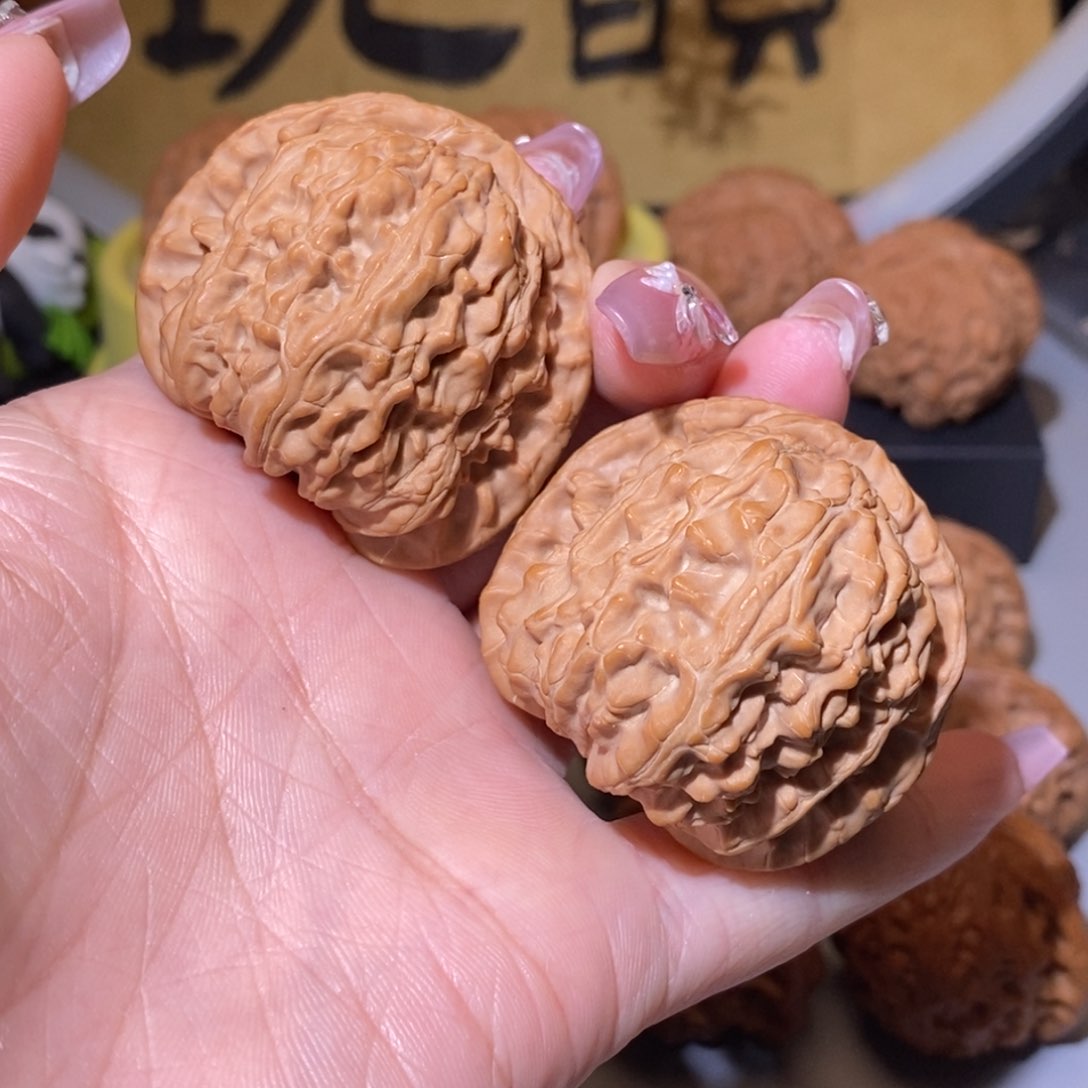 核桃手串/手链43尺全品球白