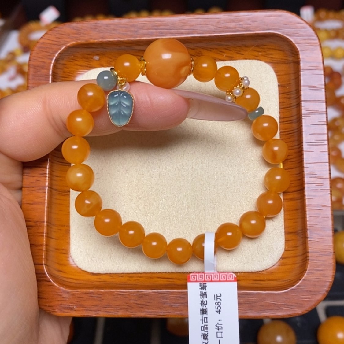 【闪购商品】未镶嵌蜜蜡手链手串