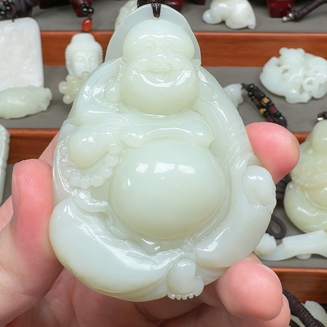 淞***铉和田玉未镶嵌挂件