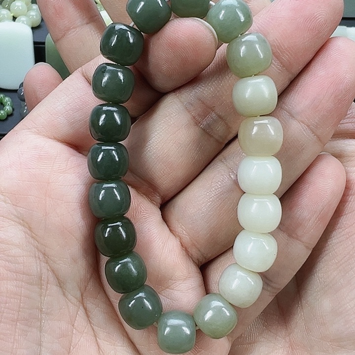 和田玉手串未镶嵌