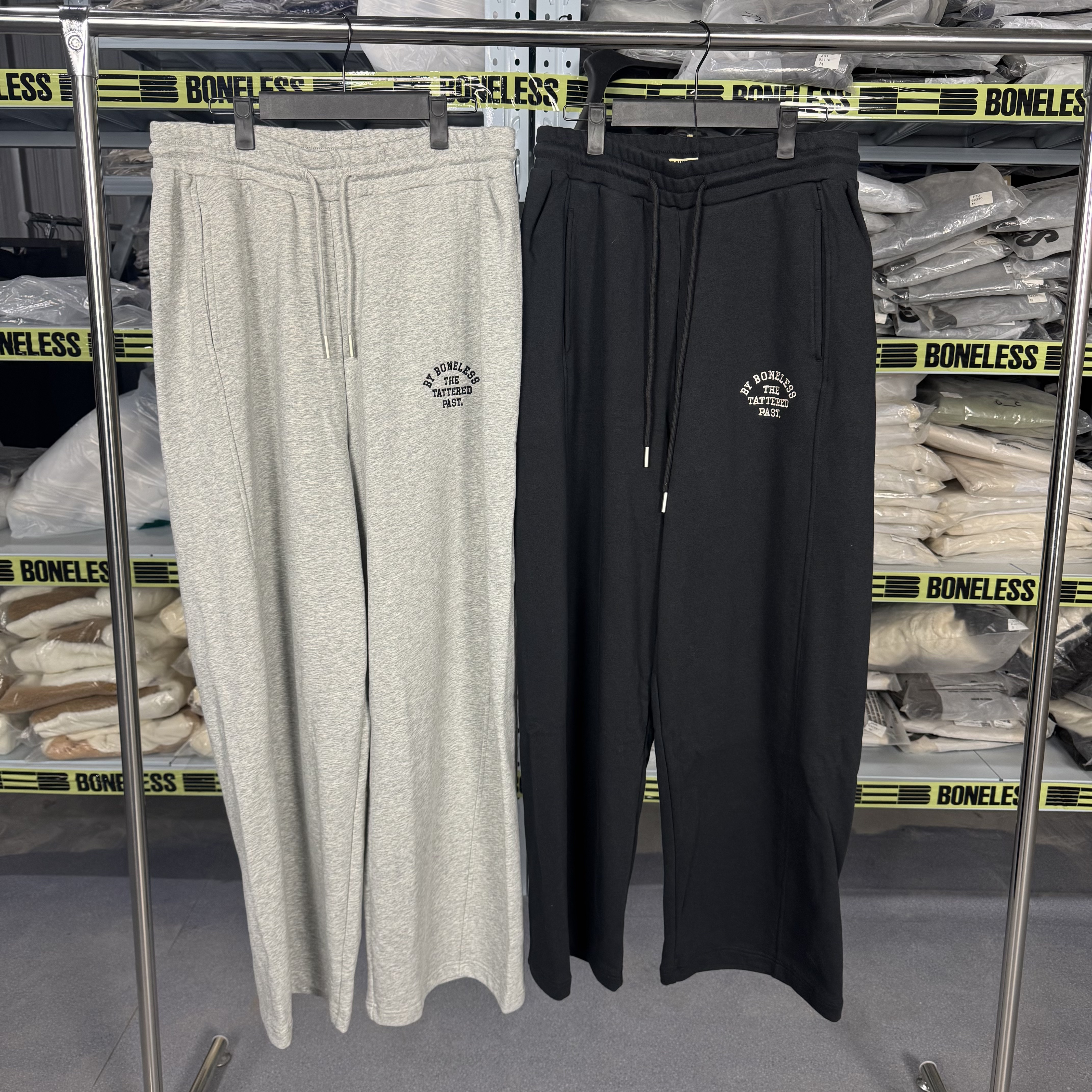 BLS宽松阔腿刺绣卫裤K2862