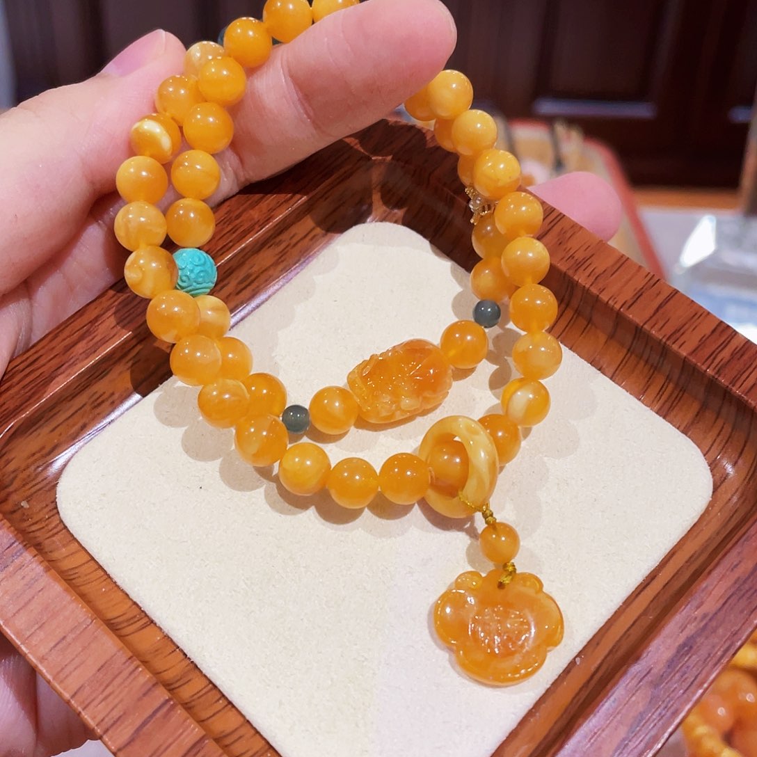 蜜蜡手链未镶嵌手串