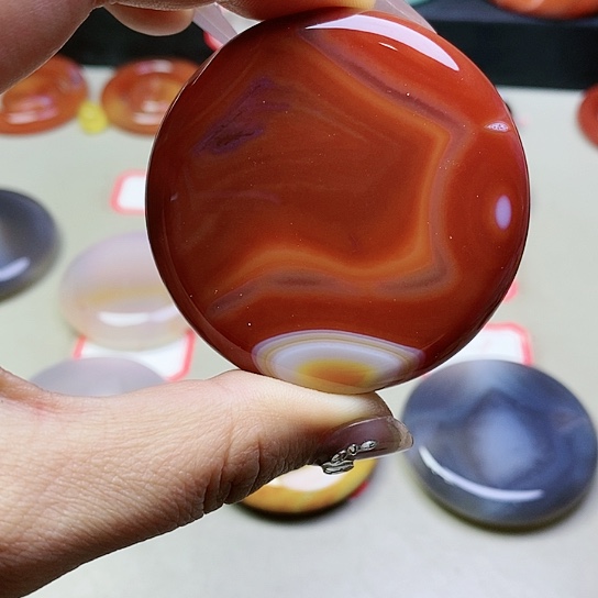 玛瑙/玉髓吊坠(不含链)未镶嵌缘***庆