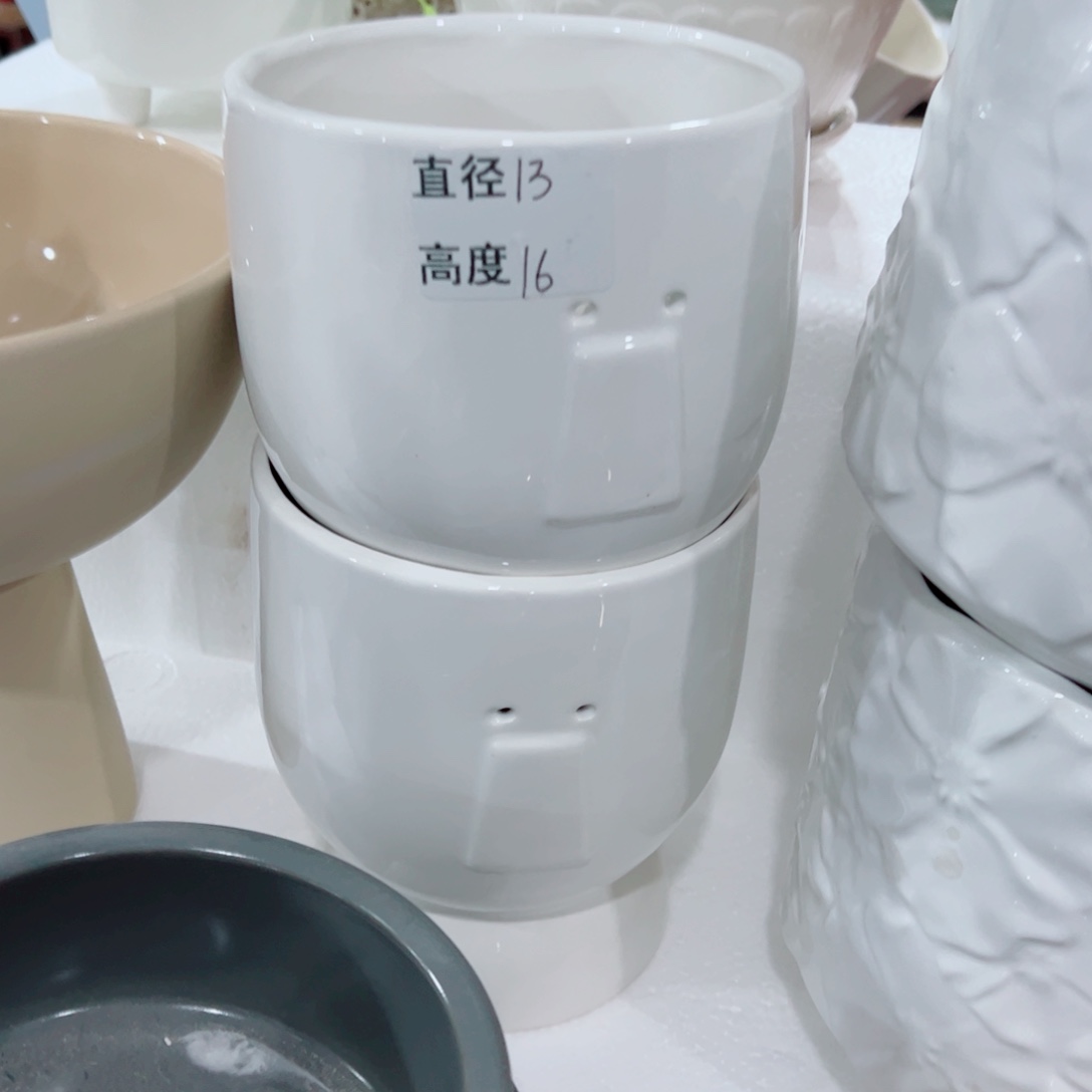 有孔，陶瓷花盆满10米包邮发货