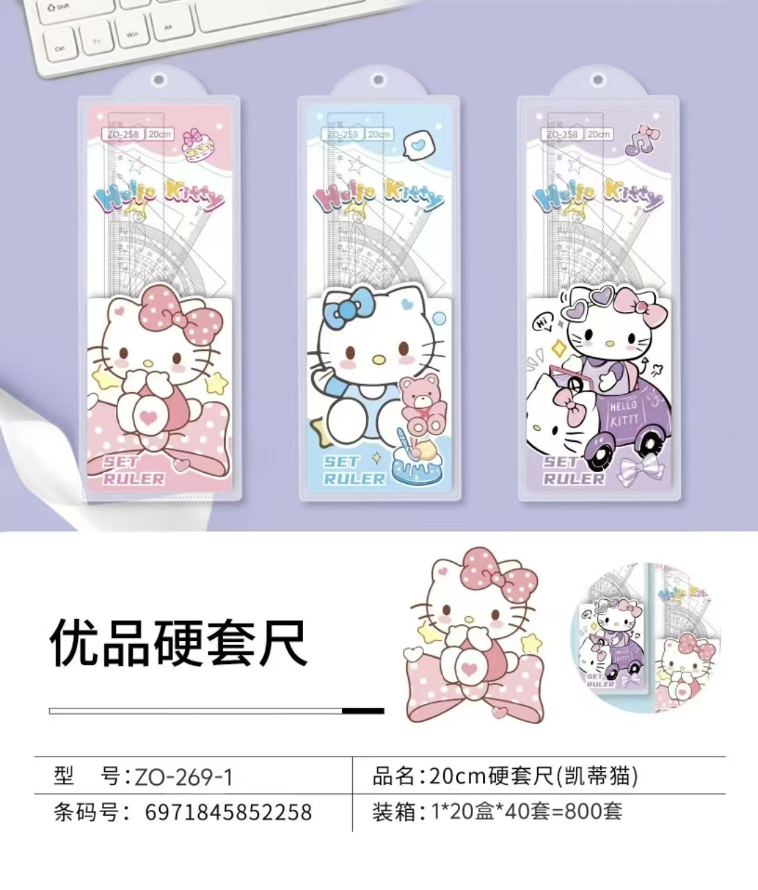 269-1 硬套尺20cm 【到手一盒40套】